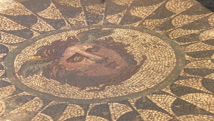 Mosaico de Medusa en Huerta de Otero