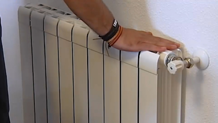 Calefactor en una vivienda. 