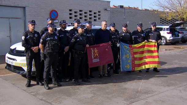 La Policía Local de Badajoz, homenajeada por su labor en la dana