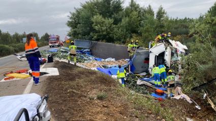 Accidente en el cruce de La Fatela