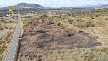 Detenido un hombre como presunto autor de dos delitos de incendio forestal intencionado