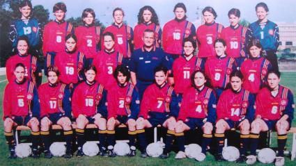 Lourdes Díaz, con la selección