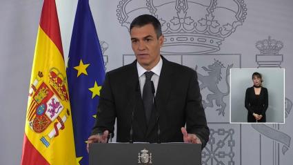 Declaración institucional de Pedro Sánchez