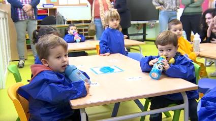 Alumnos de 2-3 años en el CEIP Miguel Garrayo de Fuente del Maestre