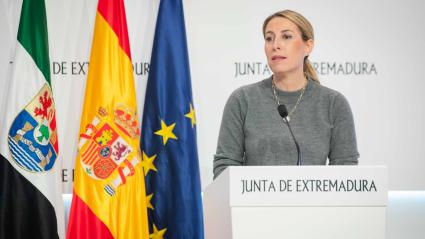 María Guardiola, presidenta de la Junta de Extremadura