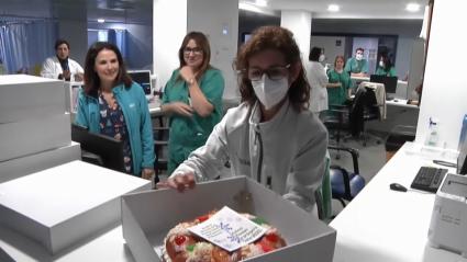 Los trabajadores sanitarios de Plasencia han recibido 120 roscones de reyes