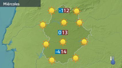 Mapa de previsión del miércoles 15 de enero