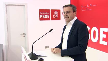 Miguel Ángel Gallardo, secretario general del PSOE en Extremadura