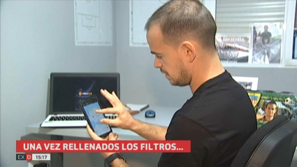 Luismi Patiño enseña a Canal Extremadura los entresijos de su aplicación