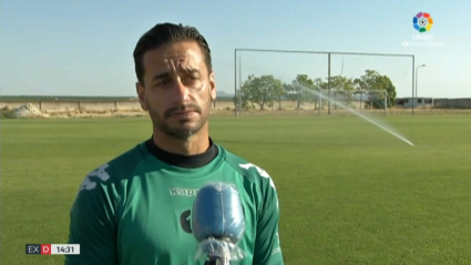 Casto atendiendo a los medios de LaLiga
