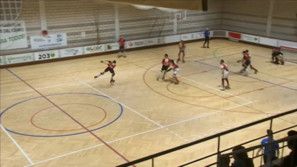 El Hockey Burguillos en un encuentro de esta temporada