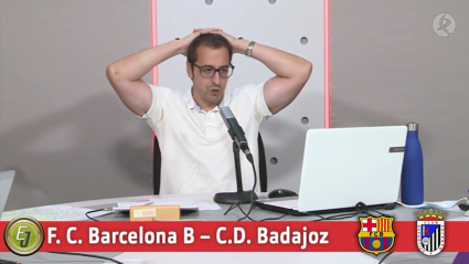 El presentador Fernando Gallego lamenta la caída del Badajoz ante el Barça B