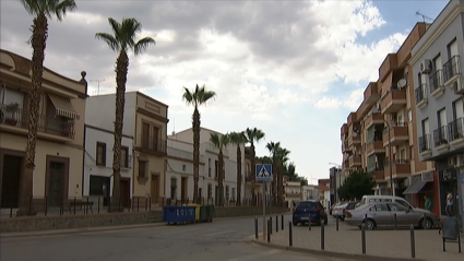 calle céntrica de la localidad pacense de Aceuchal