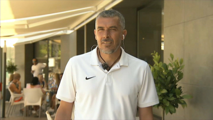 Juan Marrero atendiendo a Extremadura Deportes