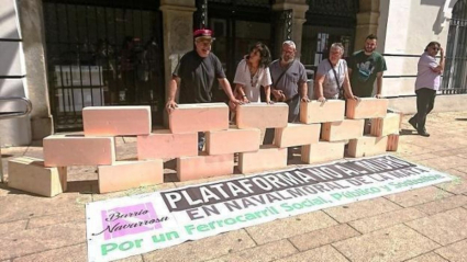 Protestas de la plataforma no al muro