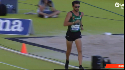 Álvaro Martín cruzando la meta en Madrid