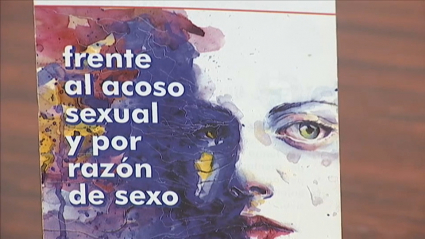 Cartel de la campaña contra el acoso laboral por razón de sexo