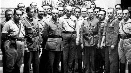 Franco en Cáceres 1936