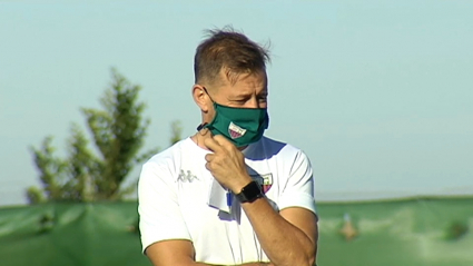 Manuel Mosquera en un entrenamiento esta pretemporada