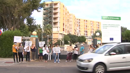 protestas familiares residencia la granadilla de Badajoz