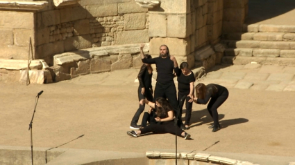 Actores amateur en el Teatro Romano de Mérida