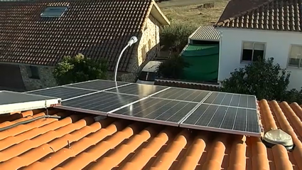 Placa fotovoltaica en tejado