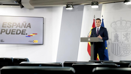 Pedro Sánchez en Moncloa