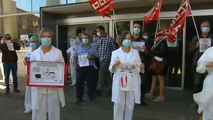 Protesta de hoy en el Hospital San Pedro de Alcántara