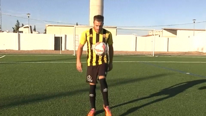 Mario Navia en un entrenamiento la pasada temporada