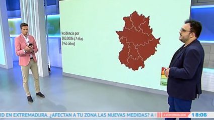 Los datos covid en Extremadura