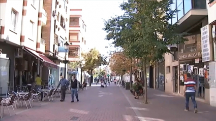 Calle céntrica de la localidad cacereña de Navalmoral de la Mata