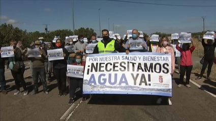 Manifestación en Valdefuentes