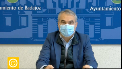 Rueda de prensa del alcalde de Badajoz, esta mañana