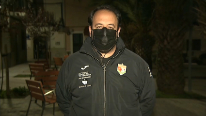 Ernesto Sánchez atendiendo a Extremadura Deportes