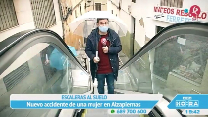 Escaleras peligrosas en Alzapiernas