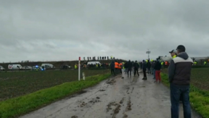 Los camioneros en Reino Unido se realizan PCRs para volver a casa 