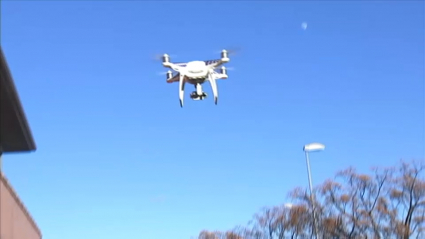 Dron de la policía local de Plasencia