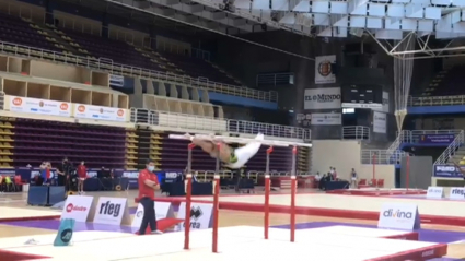 Sergio Moreno durante una de sus pruebas en el Campeonato de España