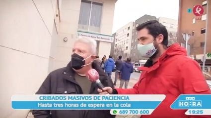 Colas en los centros de salud de Badajoz