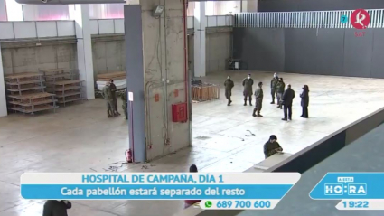 Hospital de campaña en Badajoz