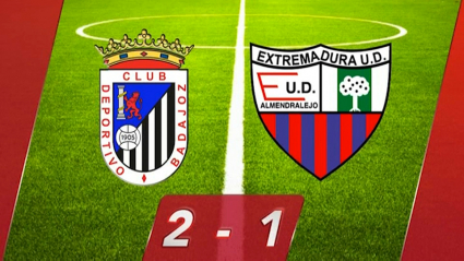 Badajoz 2-1 Extremadura: los pacenses se llevan un derbi emocionante