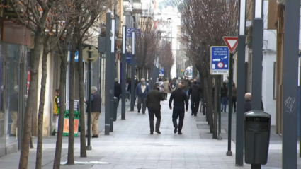 Imagen de la calle Menacho de Badajoz este fin de semana 