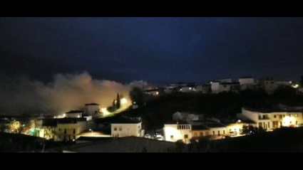 Incendio en Cáceres