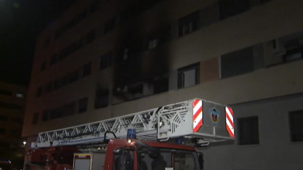 Incendio calle Valentín Falcato de Badajoz