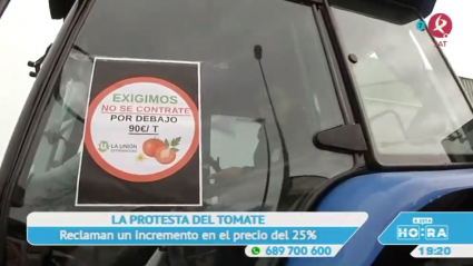 Protesta del sector del tomate