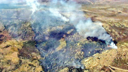 Incendio forestal en Navaconcejo