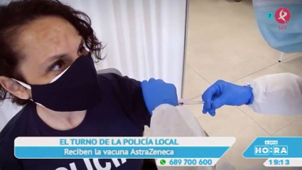 Policía local de Cáceres se vacuna