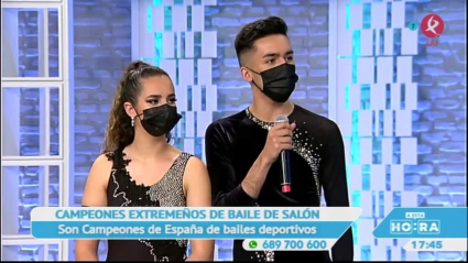 Alba González y Jesús Blanco campeones España bailes latinos