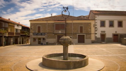 Plaza porticada de Cuacos de Yuste