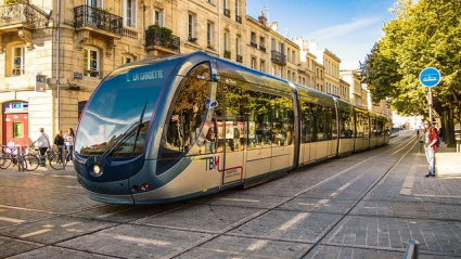 Tren tranvía en Burdeos